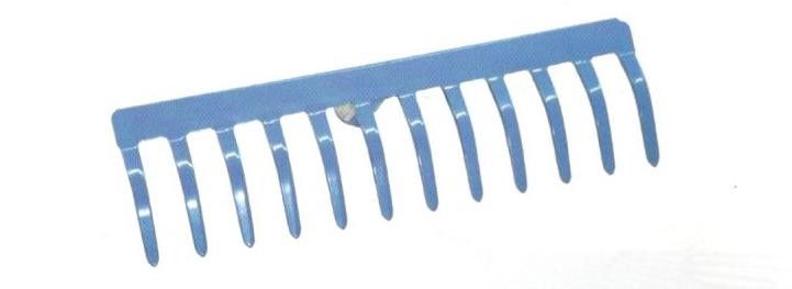 Rastrello accaio 18 denti con attacco conico portamanico