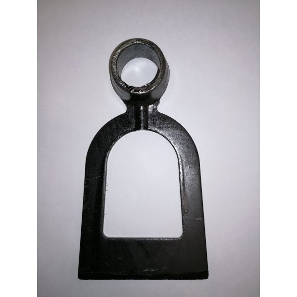 Zappino forato in acciaio forgiato occhio tondo mm 32
