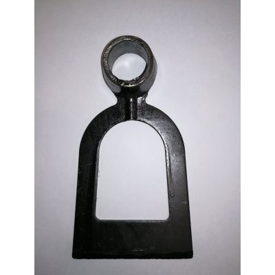 Zappino forato in acciaio forgiato occhio tondo mm 32