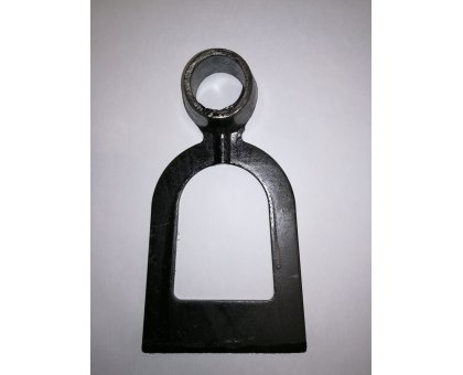 Zappino forato in acciaio forgiato occhio tondo mm 32