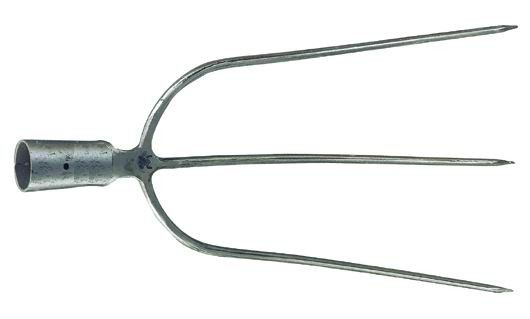 Forca a 3 denti larghi per fieno cm 32 x 43