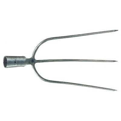 Forca a 3 denti larghi per fieno cm 32 x 43