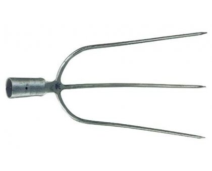 Forca a 3 denti larghi per fieno cm 32 x 43