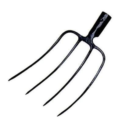 Forca a 4 denti per fieno YUGO blu