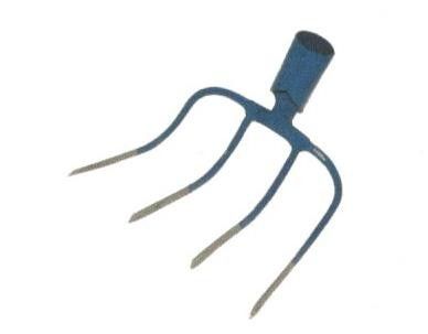 Forca a 4 denti rampinati per letame YUGO blu