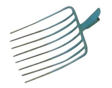 Forca acciaio 8 denti con palline per bietole patate mele ghiaia YUGO blu