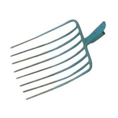 Forca acciaio 8 denti con palline per bietole patate mele ghiaia YUGO blu