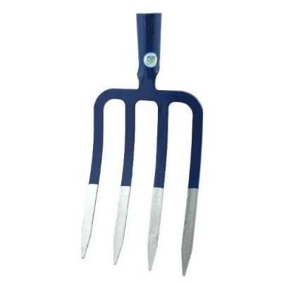 Forca a 4 denti sezione piatta a vangare YUGO BLU