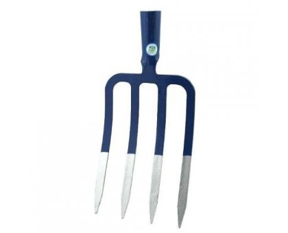Forca a 4 denti sezione piatta a vangare YUGO BLU