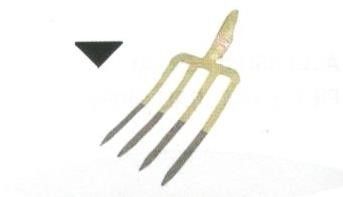 Forca a 4 denti sezione triangolare a vangare STYRIA