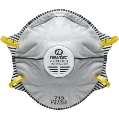 Mascherina in tessuto non tessuto con carboni attivi FFP1 NEWTEC 713