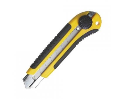 Cutter con lama a spezzzare mm 25 fermo manuale a rotella