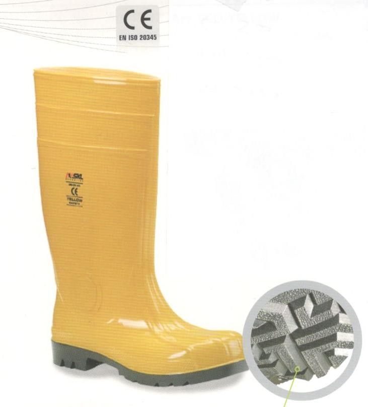 Stivale protettivo in mescola speciale di PVC S5 SRC Eco-Yellow
