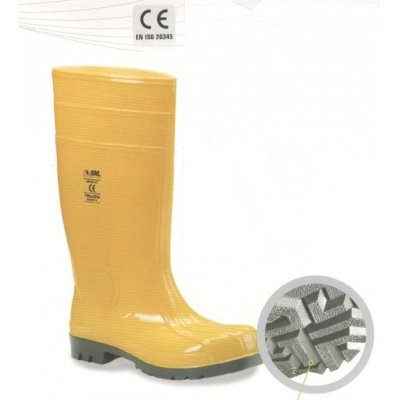 Stivale protettivo in mescola speciale di PVC S5 SRC Eco-Yellow