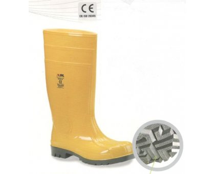 Stivale protettivo in mescola speciale di PVC S5 SRC Eco-Yellow