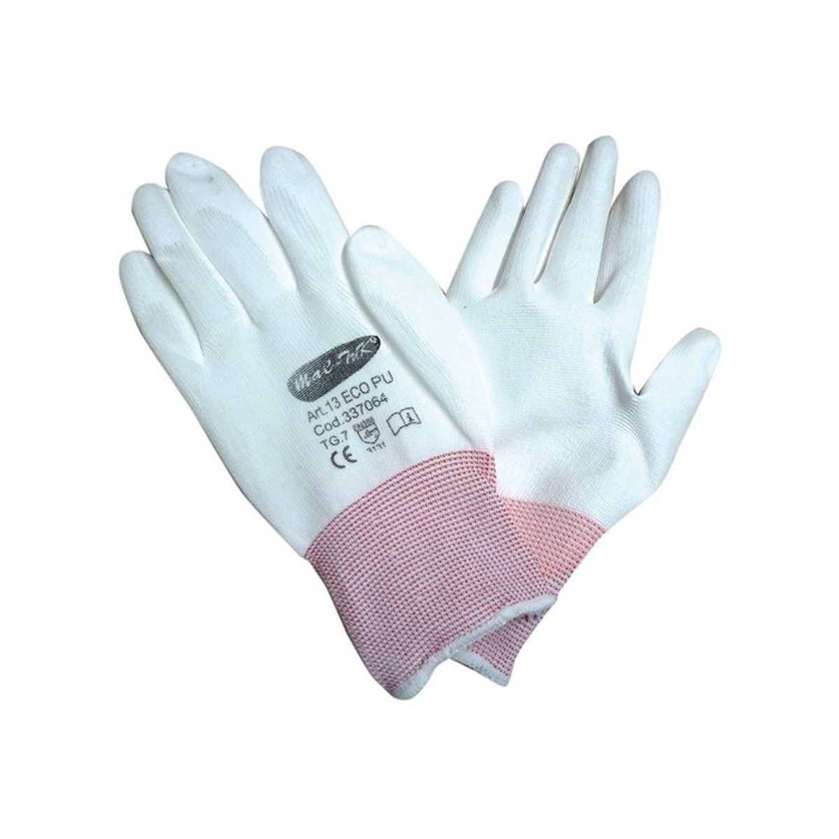 Guanto a filo continuo in 100% poliestere/poliuretano ECO-PU MACTUK