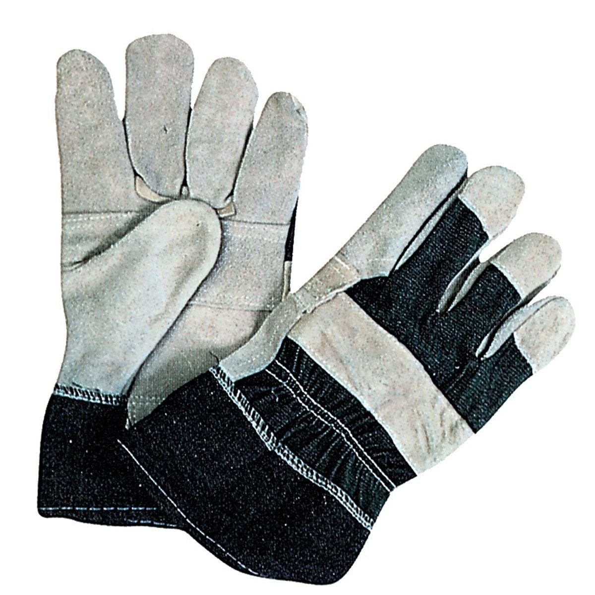 Guanto in crosta bovina/tela jeans 275 RJ MACTUK