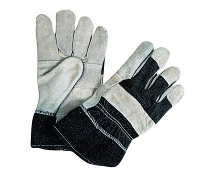 Guanto in crosta bovina/tela jeans 275 RJ MACTUK