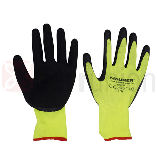 Guanto POLY GIALLO palmo lattice HI-GRIP MAURER