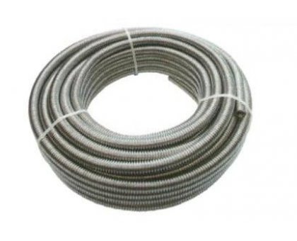 Tubo corrugato nudo per acqua da 3/4" mt 10 in acciaio inox AISI 316L UNIROLL