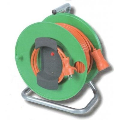 Avvolgicavo elettrico da giardino da mt 25 cavo 3x1,5 presa e spina SCHUKO