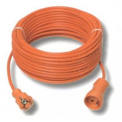 Prolunga giardinno mt 20 arancione cavo 2x1,5 spina e presa SCHUKO