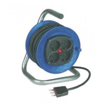 Avvolgicavo mt 15 cavo 3x1,0 con disgiuntore termico