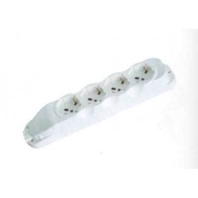 Multipresa 4 posti bipasso + Schuko senza cavo ROSI