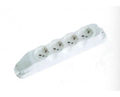 Multipresa 4 posti bipasso + Schuko senza cavo ROSI