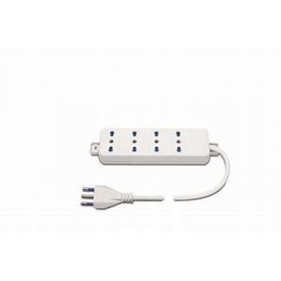 Multipresa 4 posti bipasso 10-16 A con cavo mt 1,5 spina 16A