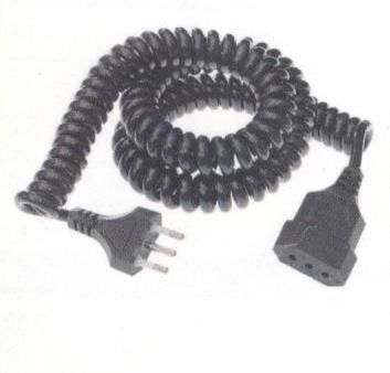 Cavo estensibile a spirale mt 5,0 colore bianco