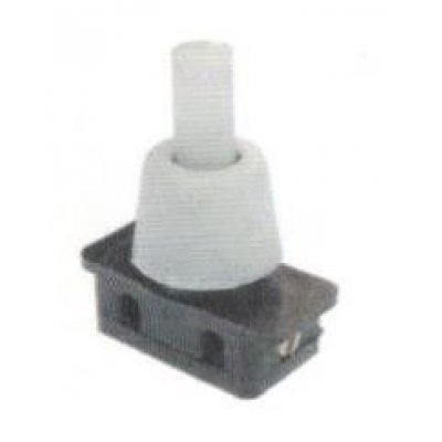 Interruttore a pulsante unipolare mignon con ghiera