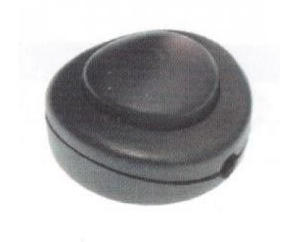 Interruttore unipolare a pedale 250V colore nero