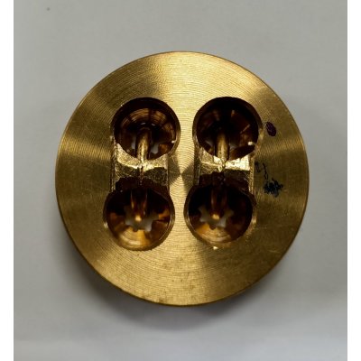 Trafila in ottone per rigatoni/maccheroni per torchio n 5