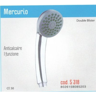 Doccetta anticalcare MERCURIO a getto singolo