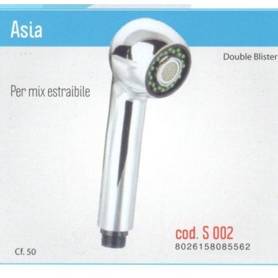 Doccetta con pulsante estraibile per miscelatore monoforo modello ASIA