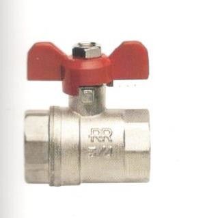 Valvola a sfera FF 1/2' maniglia a farfalla passaggio totale