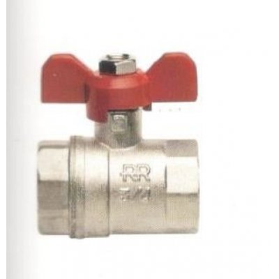 Valvola a sfera FF 1" maniglia a farfalla passaggio totale