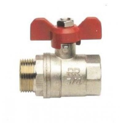 Valvola a sfera MF 1/2' maniglia a farfalla passaggio totale