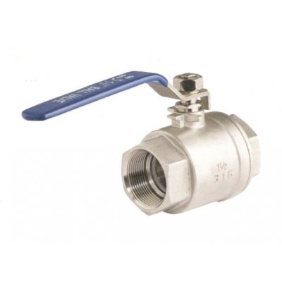 Valvola a sfera INOX AISI 316 FF 3/8' a passaggio totale