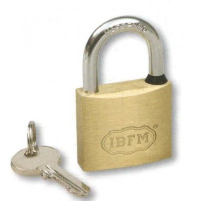 Lucchetto ottone a chiavi eguali mm 50 ad arco in acciaio temprato CISA LOGO