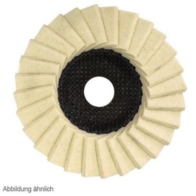 Disco a lamelle in FELTRO mm 115 per lucidare
