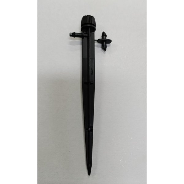 Spruzzatore regolabile su astina con erogazione ad ombrello per irrigazione vasi