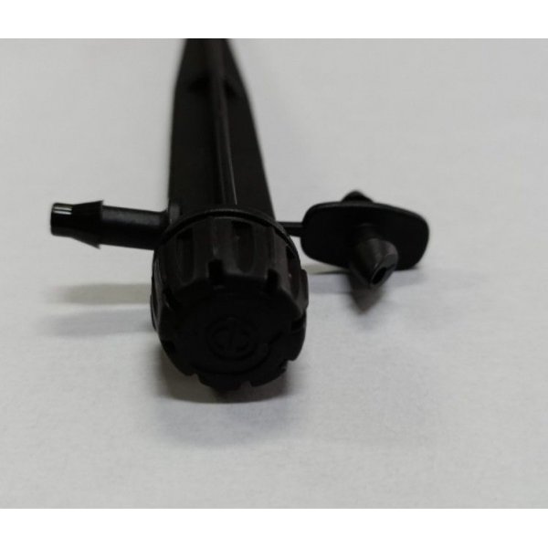 Spruzzatore regolabile su astina con erogazione ad ombrello per irrigazione vasi