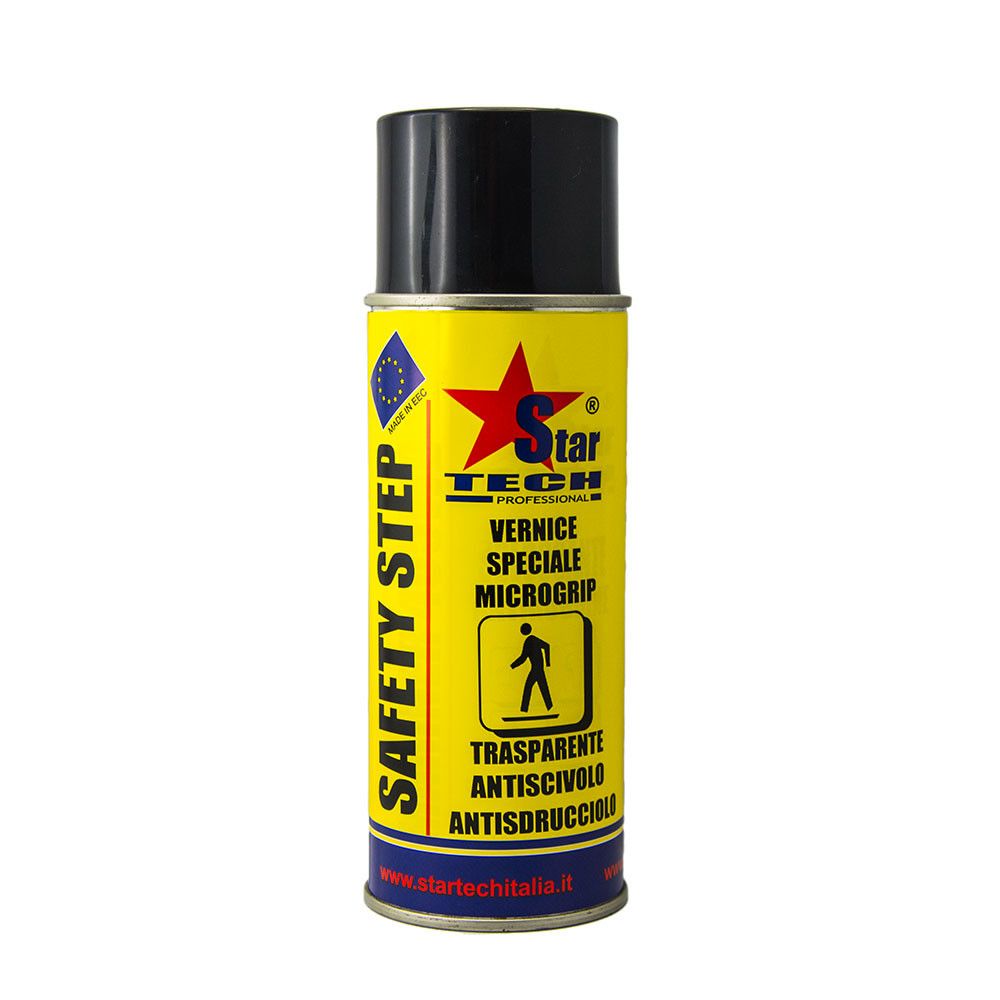Vernice antiscivolo antisdrucciolo trasparente spray 400 ml SAFETY STEP STAR TECH
