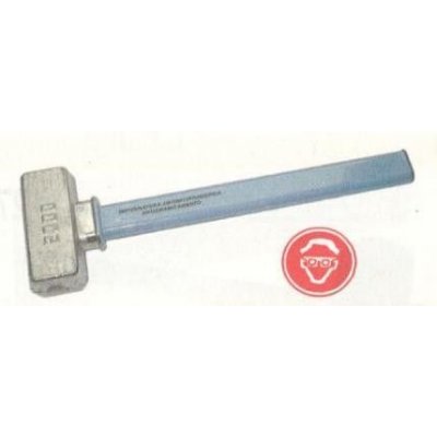 Mazzuola in piombo Kg 2.0 manico ferro antismanicamento