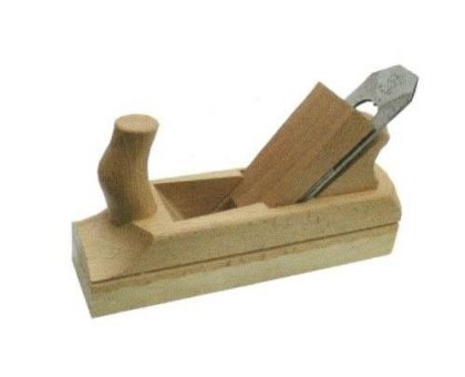 Pialla in legno con ferro doppio a vite corta mm 48 STELLA BIANCA