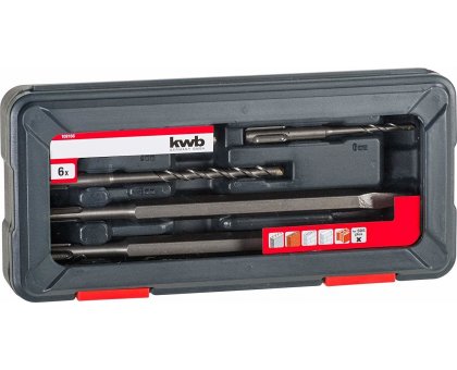 Set 4 punte + 2 scalpelli SDS PLUS KWB 109166
