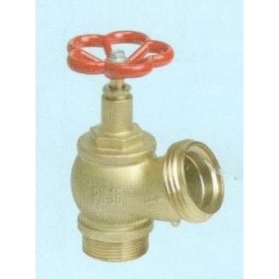 Rubinetto idrante presa a muro uscita UNI 45 maschio