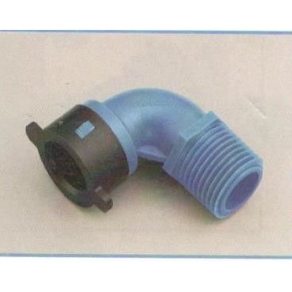 Gomito per tubo BLU-LOCK mm 16 X M 3/4'